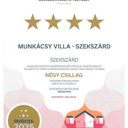 Munkacsy Villa - Szekszárd Екстериор снимка